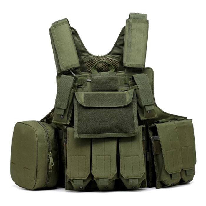 shield-molle---od-001. Shield MOLLE Vest Plate Carrier Only + Pouches - Various