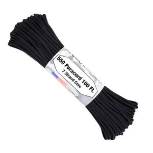 550-paracord-100ft-7-strand-core---black-001. Atwood 550 7 Strand Core Paracord - Black 100ft