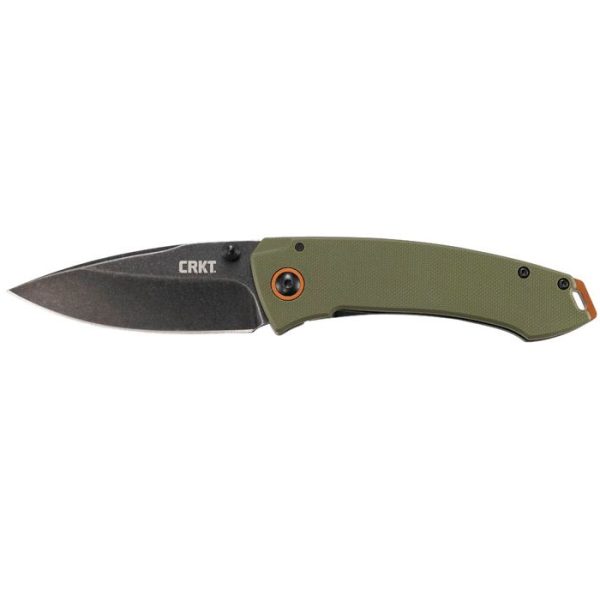 crkt-2520-crkt-tuna-002. CRKT Tuna Folder OD Green G10/Stainless Handle w/Black StoneWash Blade Finish