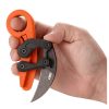 crkt-4041o-provoke-orange-004. CRKT Provoke Zap Kinematic Karambit Folding Knife Orange Grivory Handle w/Black StoneWash Blade Finish