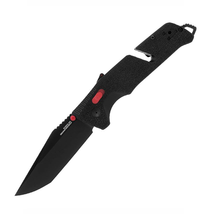 sog-11-12-04-57-trident-at-tanto-blk-rd-hnd-blk-bl. SOG Trident AT Tanto Black & Red Assisted Opening w/Black TiNi PVD Blade Finish