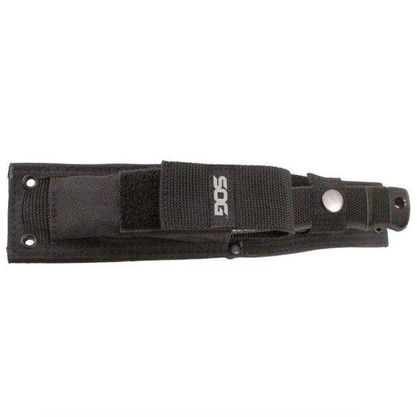 sog-e37sn-cp-seal-pup-elite-blk-tini-bld-molle-nyl. SOG Seal Pup Elite Black TiNi Blade Finish w/MOLLE Nylon Sheath