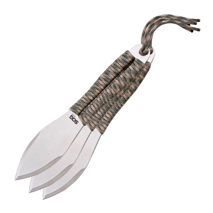 sog-fx41n-cp-fling-throwing-kn-set-x-3-001. SOG Fling Throwing Knives w/Camo-Paracord Set 3 Pcs