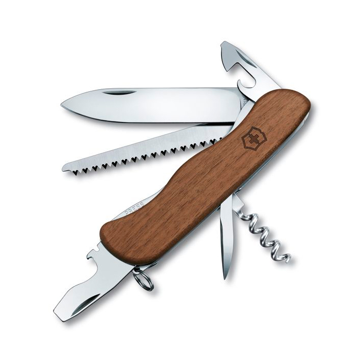 v0836163-vict-forester-wd-llock-001. Victorinox Forester Wood - Walnut Wood w/Liner Lock Blade 111mm