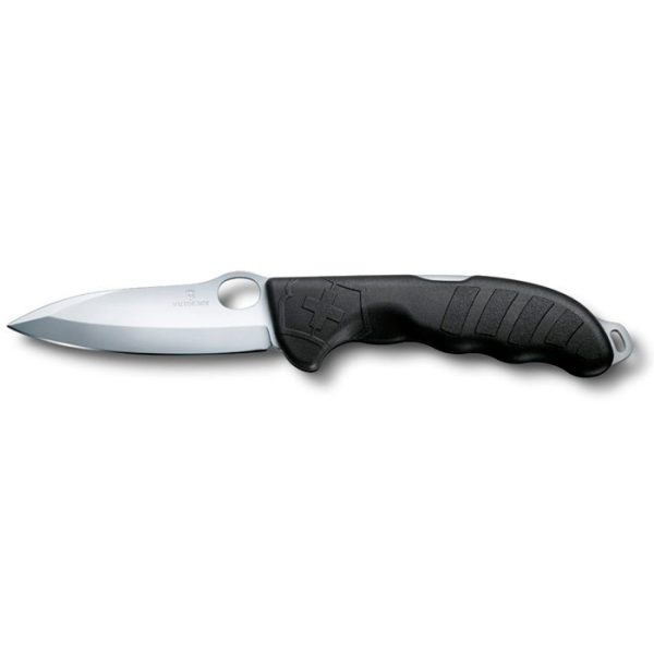 v09411m3-vic-hunter-pro-blk-wlanyard-eyelet-002. Victorinox Hunter Pro Lock Blade w/Lanyard Eyelet & Pouch 136mm