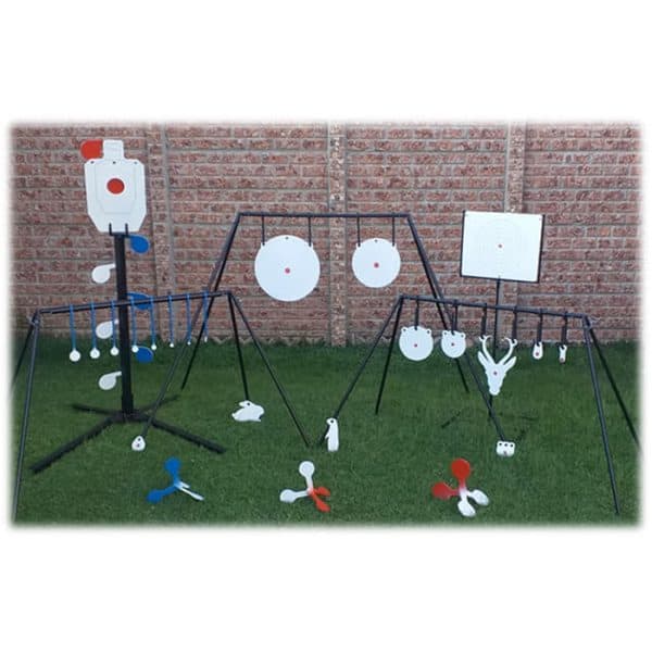 gong-target-stand---collapsible-with-2-x-hooks-005. Steel Gong Target Stand Only - Collapsible (0.860w x 0.75H) Excludes Hooks & Gongs