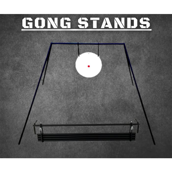 ar500-gong-stand-201. Steel Gong Target Stand Only - Collapsible (0.860w x 0.75H) Excludes Hooks & Gongs