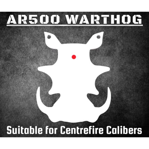 ar500-warthog-head-201. AR500 Steel Gong Target Warthog Head 319x400x10mm (Front View)