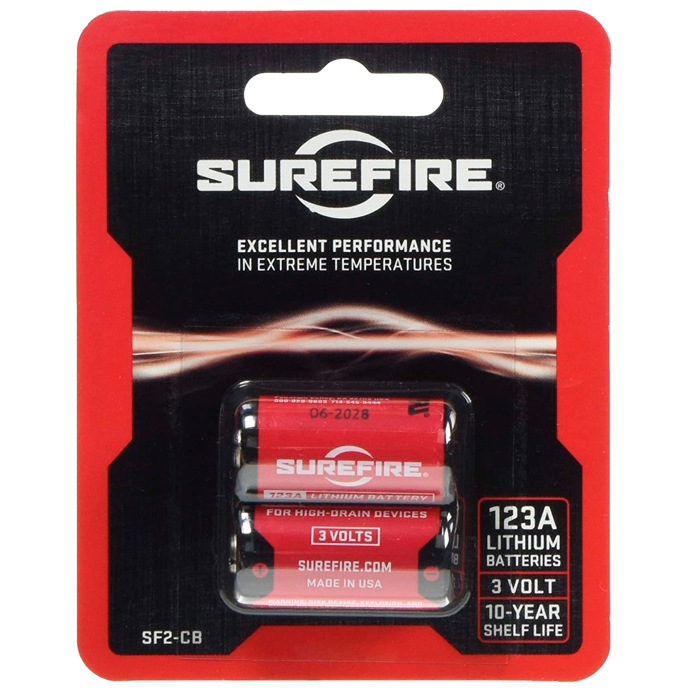 sf2-cb-surefire-surefire-sf123a-3v-batteries---pac. SureFire SF123A 3v Batteries - Pack of 2
