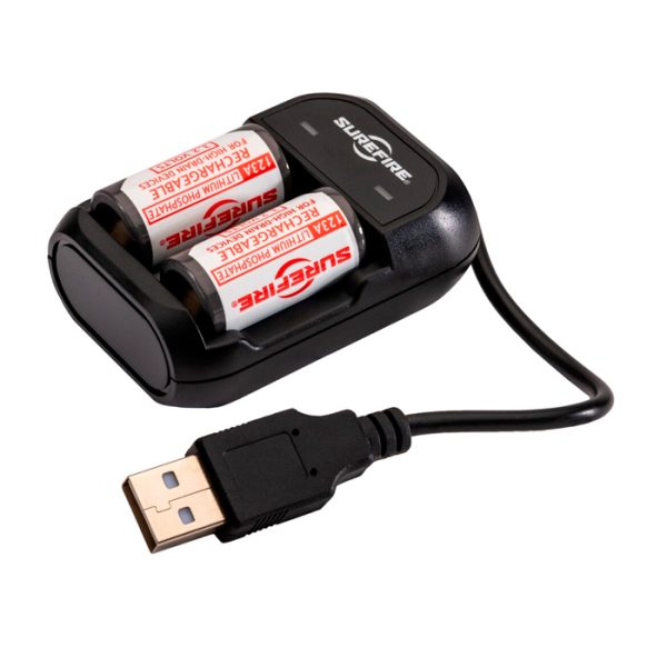 sflfp123-surefire-123a-lithium-iron-phosphate-rech. Surefire 123A Lithium Iron Phosphate Rechargeable Batteries & Charger