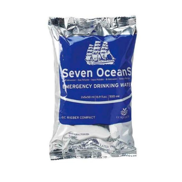 seven-oceans-drinking-water-003. Seven Oceans Emergency Drinking Water - 500ml (5 x 2 x 50ml Sachets)
