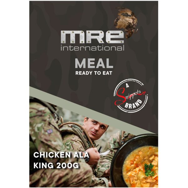 mre-individual-chicken-a-la-king-001. MRE Protein Meal Chicken a La King 200g