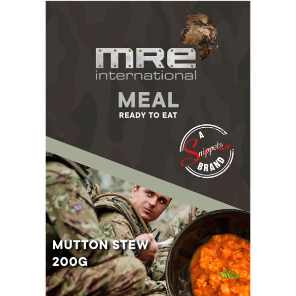 mre-mutton-stew. MRE Protein Meal Mutton Stew 200g