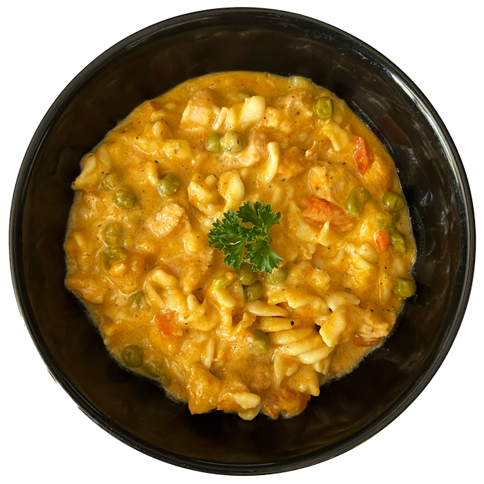 chicken-pasta-and-veg-001. MRE Protein Meal Chicken Pasta & Veg 300g