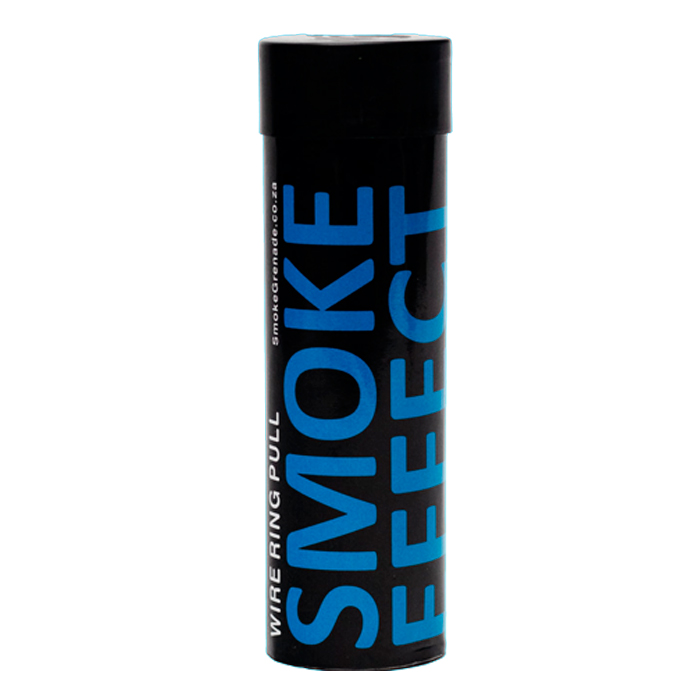 se-wp-smoke-canister---blue-wht-bg. Smoke Effect Wire Pull Smoke Grenade - Blue