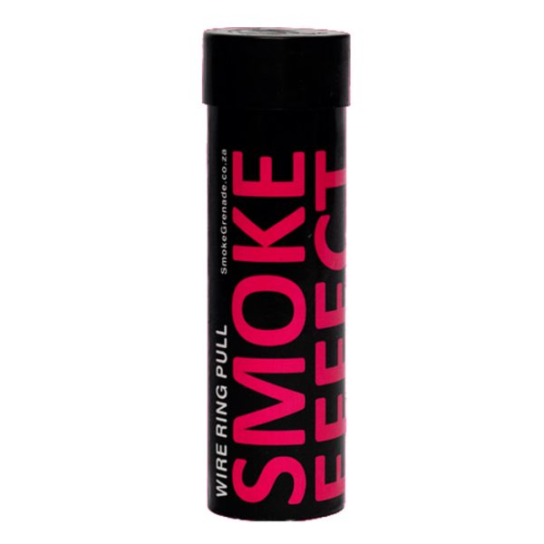 se-wp-smoke-canister---pink-wht-bg. Smoke Effect Wire Pull Smoke Grenade - Pink
