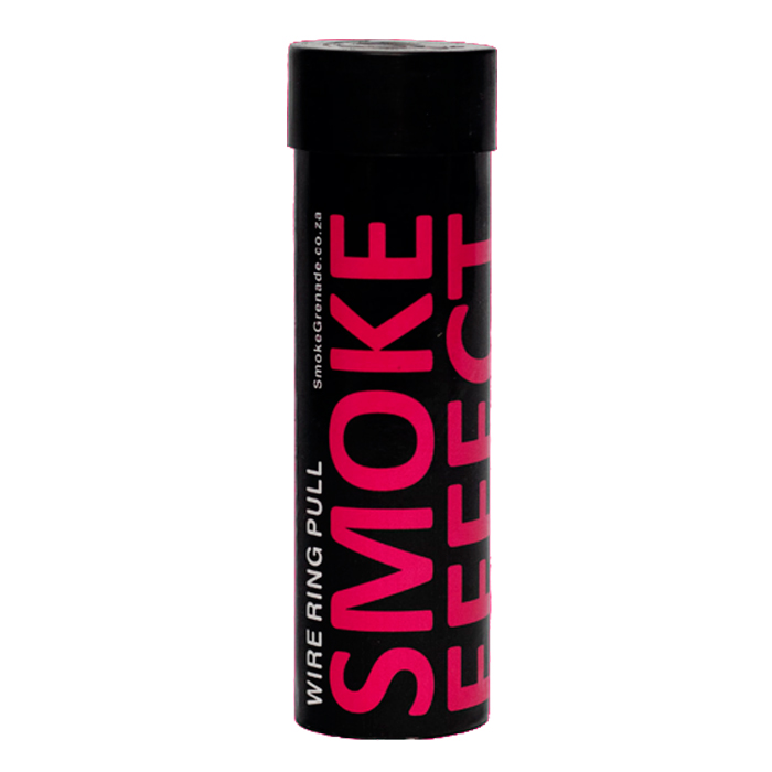 se-wp-smoke-canister---pink-wht-bg. Smoke Effect Wire Pull Smoke Grenade - Pink