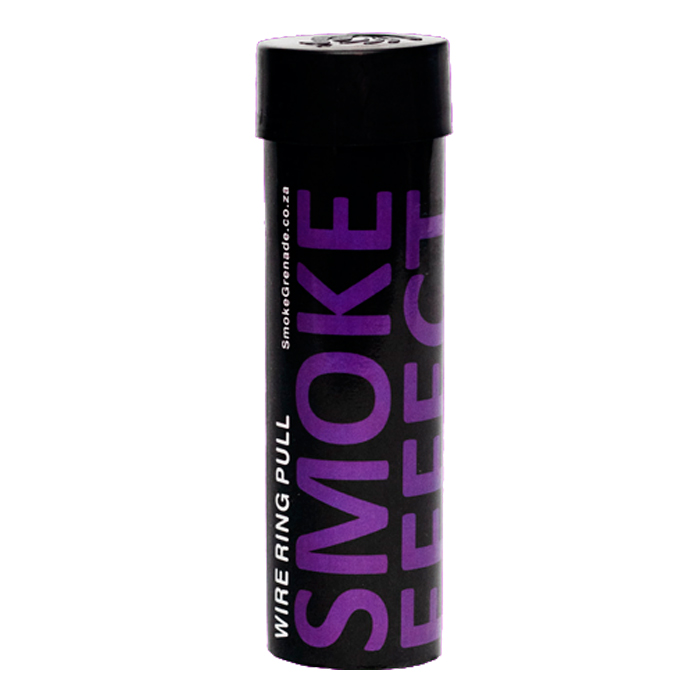se-wp-smoke-canister---purple-wht-bg. Smoke Effect Wire Pull Smoke Grenade - Purple