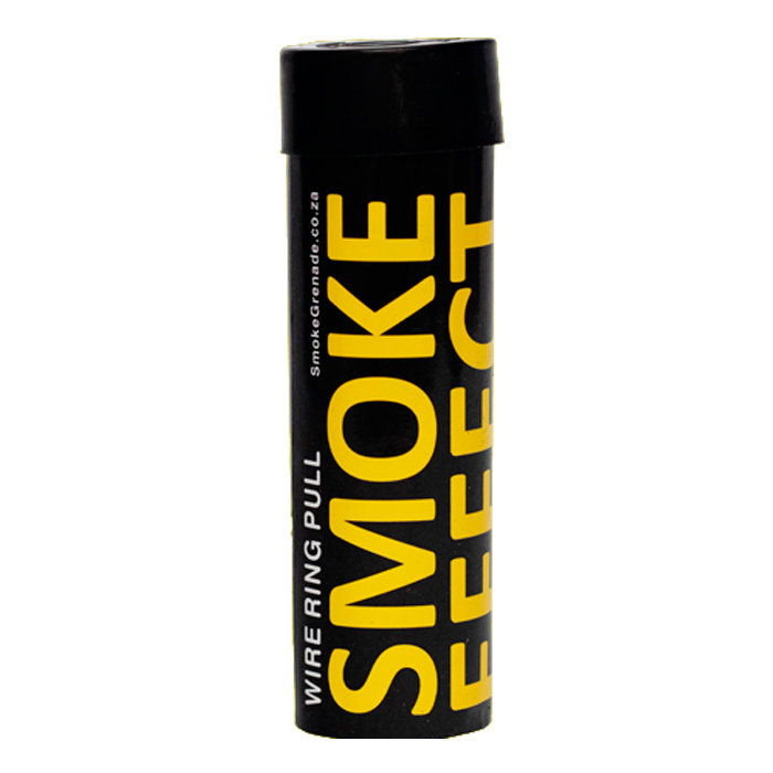 se-wp-smoke-canister---yellow-wht-bg. Smoke Effect Wire Pull Smoke Grenade - Yellow