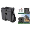 amomax-multi-fit-universal-double-mag-pouch-001. Amomax Multi Fit Universal Double Magazine Pouch with Paddle - Black