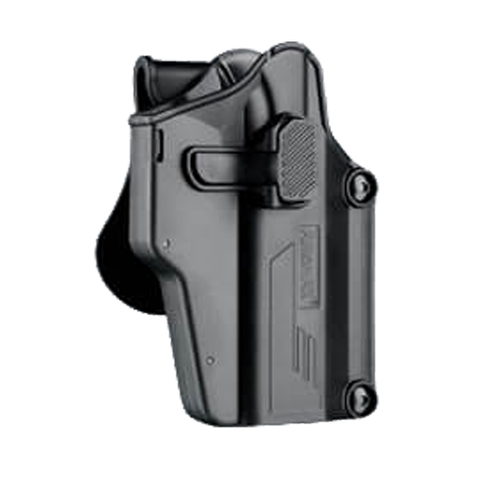 amomax-multi-fit-holster-001. Amomax Multi-Fit Universal Holster with Paddle - Black - RH