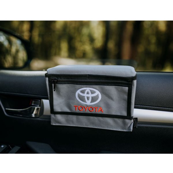 vichle-armrest-in-action-001. DZI Vehicle Armrest - Black - "BMW"