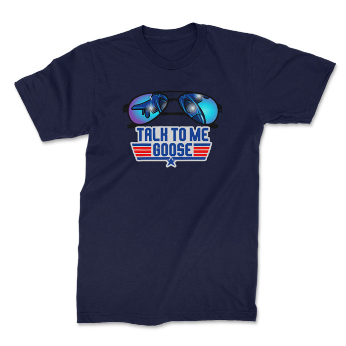 talk to me goose navy 1. TON "Talk to Me Goose" Unisex Premium T-Shirt - Navy