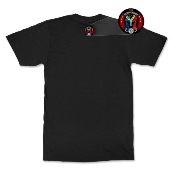 spartan black 2-1. TON "SA Flag Spartan" Unisex Premium T-Shirt - Black
