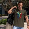 spartan olive 3. TON "SA Flag Spartan" Unisex Premium T-Shirt - OD