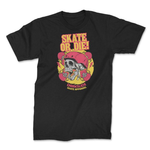 skate or die black 1. TON "Skate or Die" Unisex Premium T-Shirt - Black