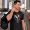 punisher sa flag black 3. TON "SA Flag Punisher" Unisex Premium T-Shirt - Black