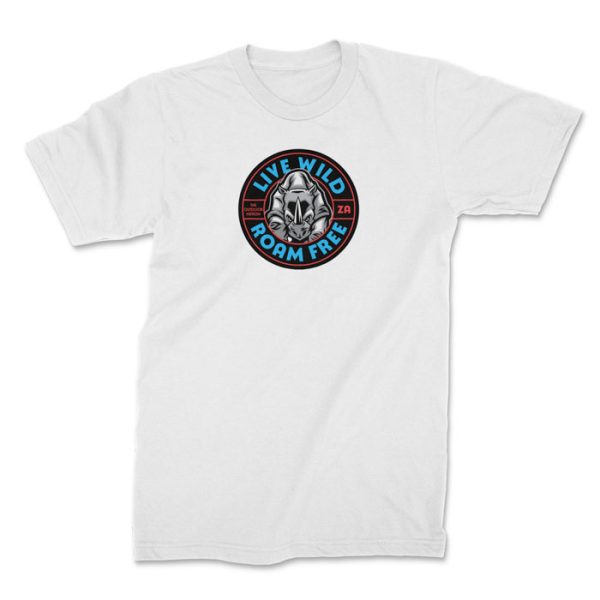 live wild roam free white 1. TON "Live Wild Roam Free" Unisex Premium T-Shirt - White