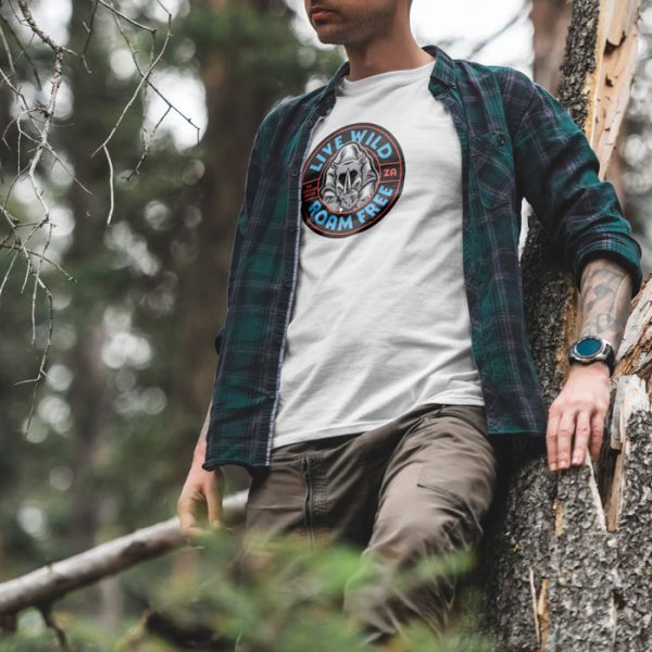live wild roam free white 3. TON "Live Wild Roam Free" Unisex Premium T-Shirt - White