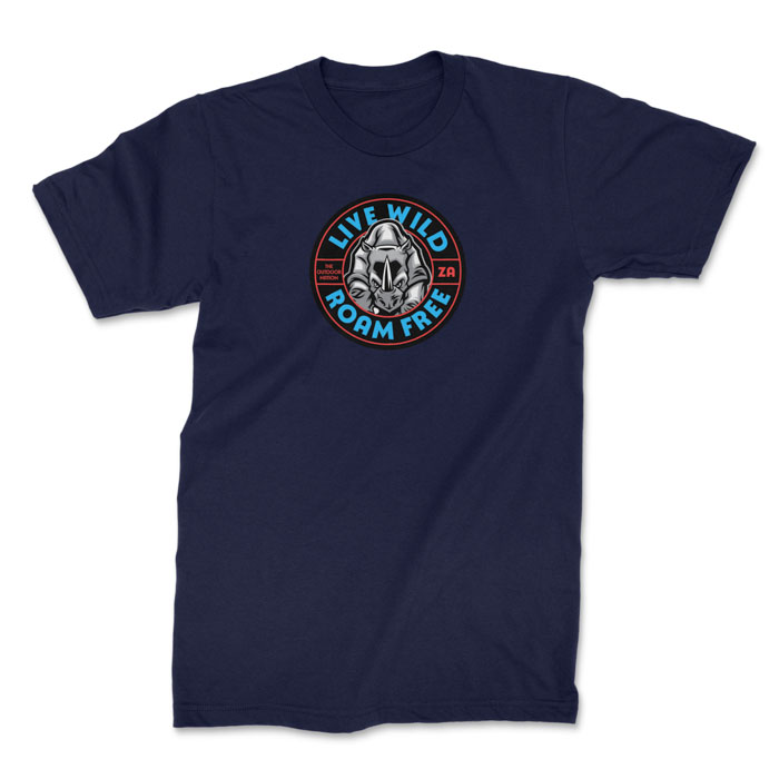 live wild roam free navy 1. TON "Live Wild Roam Free" Unisex Premium T-Shirt - Navy