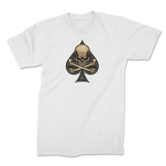 death spade - t-shirt white 1. TON "Death Spade" Unisex Premium T-Shirt - White