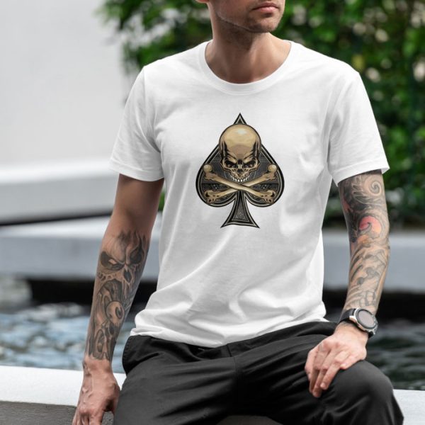 death spade - t-shirt white 3. TON "Death Spade" Unisex Premium T-Shirt - White