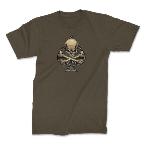 death spade - t-shirt olive 1. TON "Death Spade" Unisex Premium T-Shirt - OD
