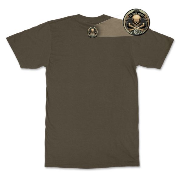 death spade - t-shirt olive 2-1. TON "Death Spade" Unisex Premium T-Shirt - OD