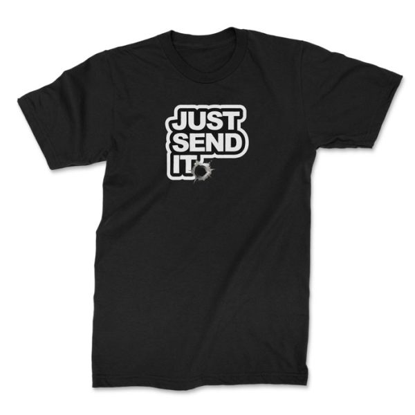 just send it black 1. TON "Just Send It" Unisex Premium T-Shirt - Black