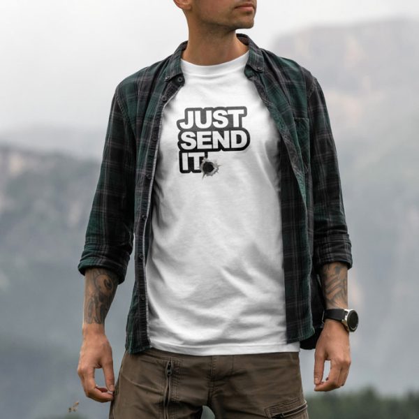 just send it white 3. TON "Just Send It" Unisex Premium T-Shirt - White