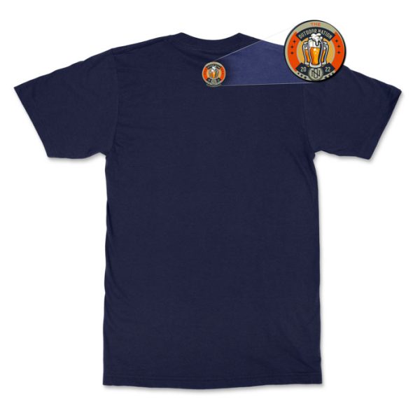 beer o'clock navy 2-1. TON "Beer O'Clock" Unisex Premium T-Shirt - Navy