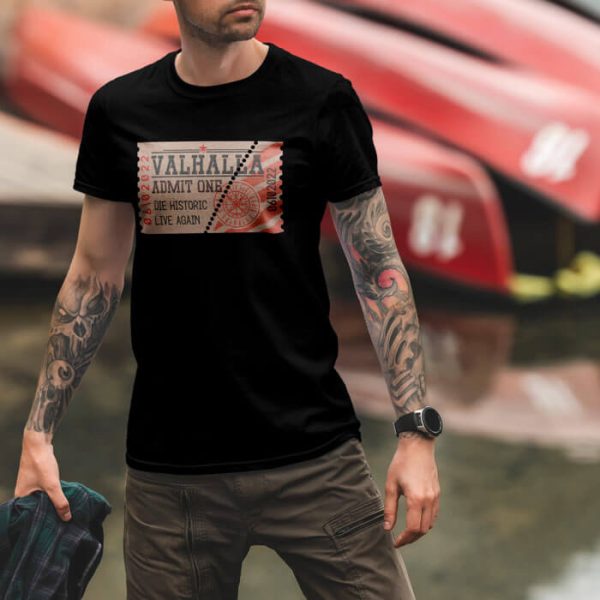 admit one lifestyle black. TON "Admit One" Unisex Premium T-Shirt - Black