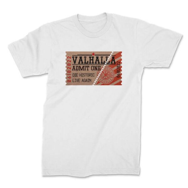 admit one front white. TON "Admit One" Unisex Premium T-Shirt - White