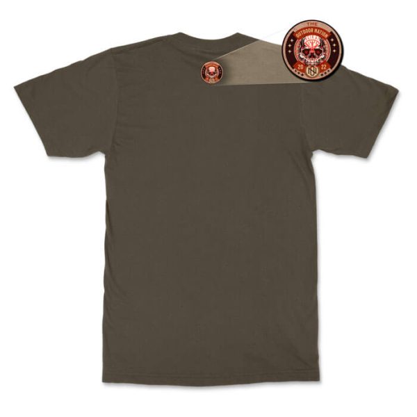 admit one rear olive. TON "Admit One" Unisex Premium T-Shirt - OD