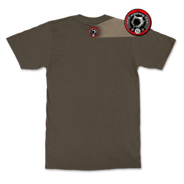 within range rear olive. TON "Within Range" Unisex Premium T-Shirt - OD