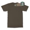 guns and coffee rear olive. TON "Guns and Coffee" Unisex Premium T-Shirt - OD