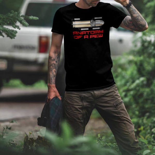 anatomy of a small pew lifestyle black. TON "Anatomy of a Pew - Small Pew" Unisex Premium T-Shirt - Black