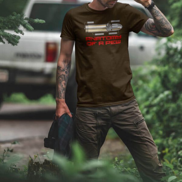 anatomy of a small pew lifestyle olive. TON "Anatomy of a Pew - Small Pew" Unisex Premium T-Shirt - OD