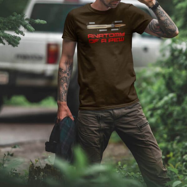 anatomy of a big pew lifestyle olive. TON "Anatomy of a Pew - Big Pew" Unisex Premium T-Shirt - OD