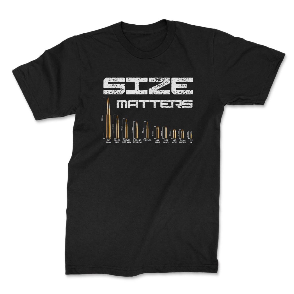 size matters front black. TON "Size Matters" Unisex Premium T-Shirt - Black